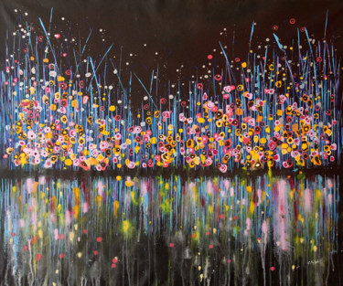 Painting titled "Technicolor Dream #…" by Cecilia Frigati, Original Artwork, Acrylic