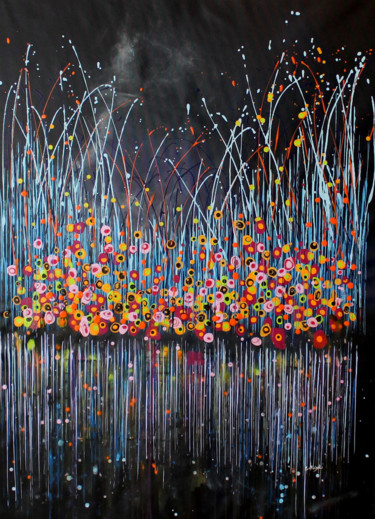 Painting titled "Technicolor Dream #…" by Cecilia Frigati, Original Artwork, Acrylic