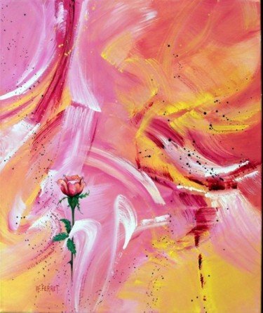 Peinture intitulée "Tempête... mais la…" par Anne-Frédérique Ferret, Œuvre d'art originale, Huile