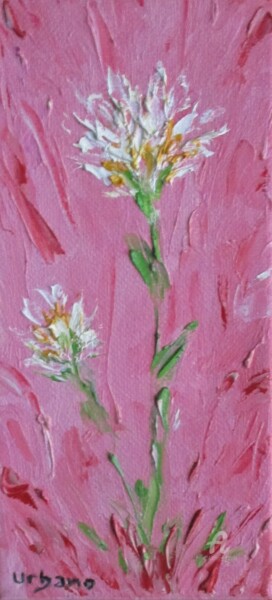 Painting titled "Fleurs Blanches" by Roberto Urbano, Original Artwork, Oil