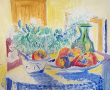 Peinture intitulée "Nature morte fin d'…" par Martin Jobert, Œuvre d'art originale, Huile