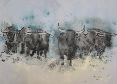 绘画 标题为“faena de campo” 由Marcos Sánchez, 原创艺术品, 丙烯