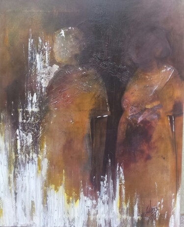 Painting titled "flou" by Marie Wolff, Original Artwork, Oil