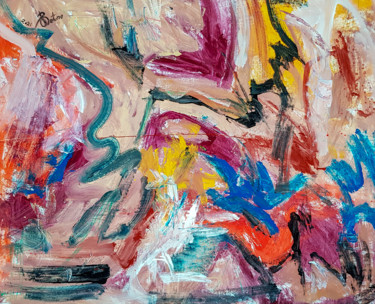 - Tuta Mondo N-7 - Abstract Expressionism Painting Pittura intitolato "- Tuta Mondo N-7 -…" da Retne, Opera d'arte originale, Smalto