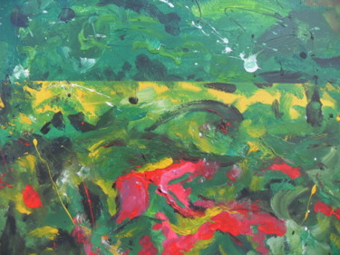Painting titled "VOILA L'PRINTEMPS" by Jean-Marc Gayraud, Original Artwork, Acrylic