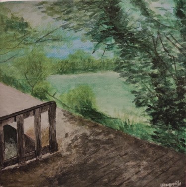 Peinture intitulée "Sérénité" par Laurent Bougouin, Œuvre d'art originale, Acrylique