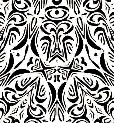 Digital Arts titled "Flowery branches" by Peter Jalesh, Original Artwork, Digital Painting