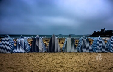Photographie intitulée "horizon graphic" par Kam Bendi, Œuvre d'art originale, Photographie numérique