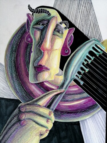 图画 标题为“Straightening” 由Anna Reshetnikova, 原创艺术品, 铅笔
