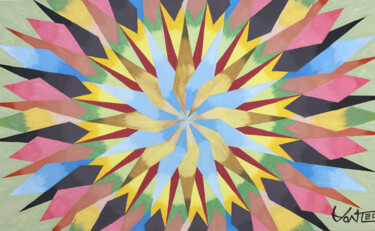 绘画 标题为“Mandala da vida - G…” 由Davi Aguilar, 原创艺术品, 丙烯