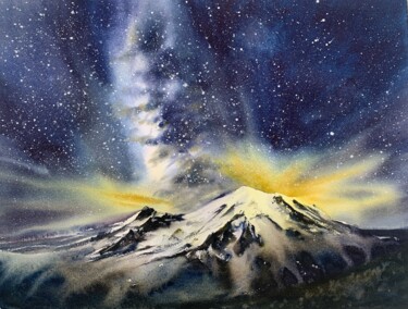 绘画 标题为“Milky Way #2” 由Eugenia Gorbacheva, 原创艺术品, 水彩