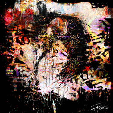 Painting titled "abstrrac" by Pierre Olié, Original Artwork, Spray paint
