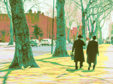 Digital Arts titled "April in Stamford H…" by Dave Collier, Original Artwork, Digital Painting