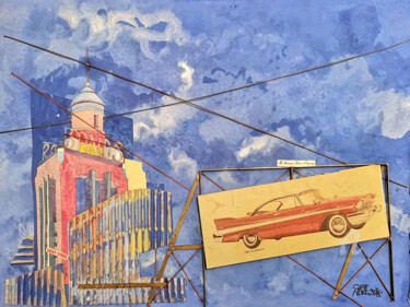 Collages titled "BILLBOARD SOUTH BEA…" by Stephane Cazenave, Original Artwork, Collages