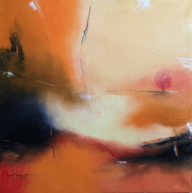 제목이 "L'arbre rouge"인 미술작품 Jean-Michel Roger로, 원작, 기름