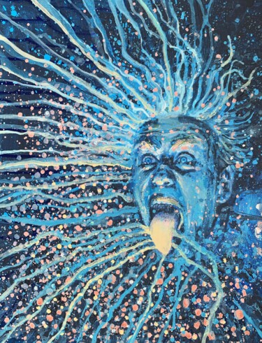 绘画 标题为“Space portrait” 由Julia Brinkfrau, 原创艺术品, 丙烯