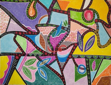 Painting titled "Intentions" by Maria Kozyrenko, Original Artwork, Pastel
