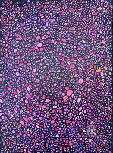 绘画 标题为“Blue pink large abs…” 由Julia Brinkfrau, 原创艺术品, 油