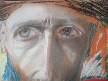 Painting titled "men" by Jora Poshytilo, Original Artwork, Pastel