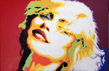 Peinture intitulée "Deborah Harry" par Hans Veltman, Œuvre d'art originale, Huile Monté sur Châssis en bois