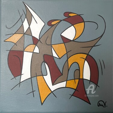 Lutetia III Peinture intitulée "Lutetia III" par Maguy Vaz (50nuancesdemarguerite), Œuvre d'art originale, Acrylique Monté sur Châssis e…