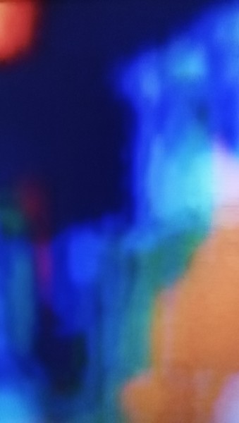 Schilderij getiteld "Blue pixel" door Vuce, Origineel Kunstwerk, Inkt