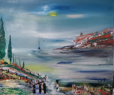 Peinture intitulée "Keep talking" par Pascal Jung, Œuvre d'art originale, Huile