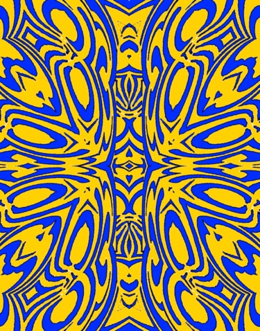 Digital Arts titled "Glowing Dandelions" by Peter Jalesh, Original Artwork, Digital Painting