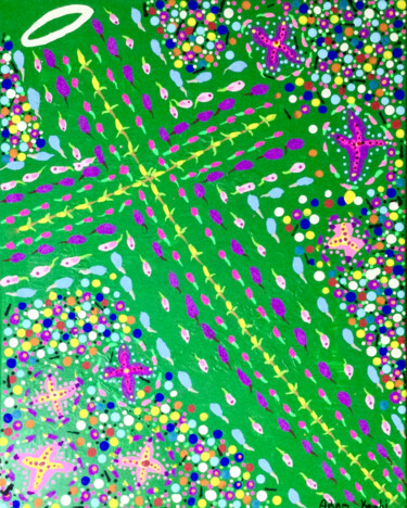 绘画 标题为“Crossroads” 由Adam Kamhi, 原创艺术品, 丙烯 安装在木板上