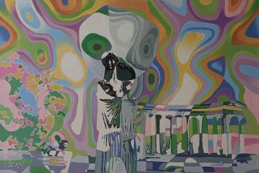 Fantasy Painting titled "Fantasy" by Oleksandr Lekomtsev, Original Artwork, Oil