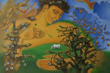 Argus Painting titled "Argus" by Oleksandr Lekomtsev, Original Artwork, Oil