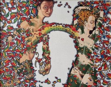Bridge of Love (Orpheus and Eurydice) 绘画 标题为“Bridge of Love (Orp…” 由Oleksandr Lekomtsev, 原创艺术品, 油