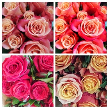 Photographie intitulée "Roses (collage) - 2…" par Carlos Vieira, Œuvre d'art originale, Photographie non manipulée