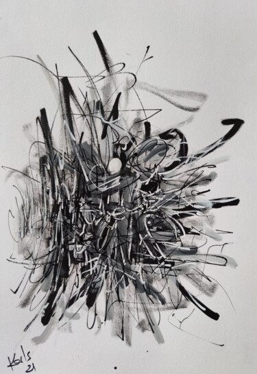 图画 标题为“DESSIN ACRYLIQUE SU…” 由Karls, 原创艺术品, 丙烯