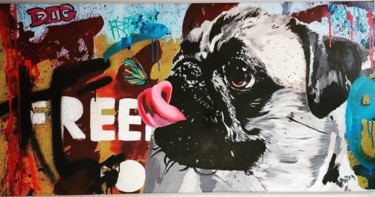 绘画 标题为“Mixed media on canv…” 由Caronart, 原创艺术品, 丙烯