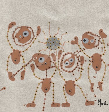 Peinture intitulée "NéO/OLI.1029." par Moli, Œuvre d'art originale, Acrylique