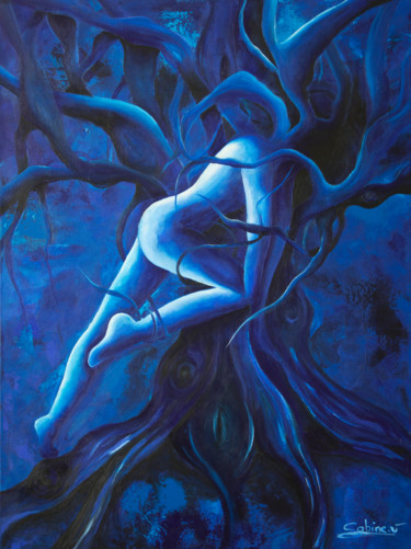 Arbre de Vie Peinture intitulée "Arbre de Vie" par Sabine Vandermouten (Sabine.V), Œuvre d'art originale, Acrylique Monté sur Châssis en…