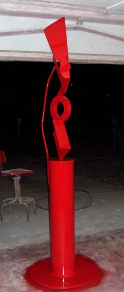 Sculpture titled "Nefertiti" by Richard Beaulieu, Original Artwork, Metals