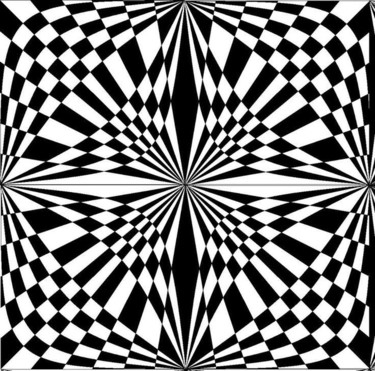 图画 标题为“Extase” 由Andregeometricart, 原创艺术品, 墨