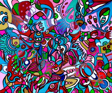 3. MILK Painting titled "3. MILK" by Veera Zukova, Original Artwork, Acrylic