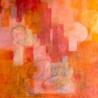 Peinture intitulée "Structure rythmique" par Any, Œuvre d'art originale, Acrylique