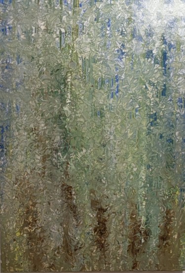 绘画 标题为“Forest” 由Dimitrios Ntks, 原创艺术品, 丙烯 安装在木板上