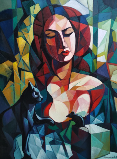 绘画 标题为“Game (60x80cm, oil…” 由Artsrun Asatryan, 原创艺术品, 油 安装在木质担架架上