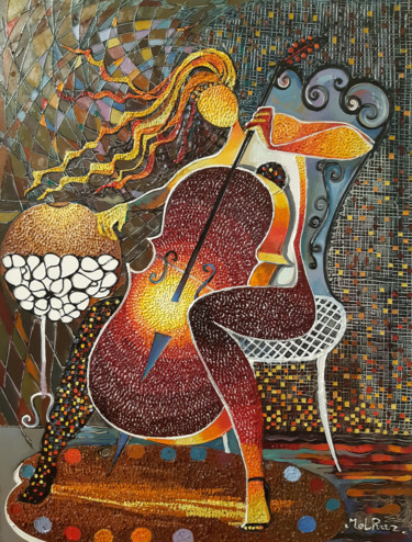 Melody (60x80cm, oil painting, modern art, ready to hang) 제목이 "Melody (60x80cm, oi…"인 미술작품 Ruzanna Melqumyan로, 원작, 기름
