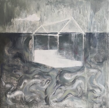 绘画 标题为“vuoto e silenzio 4” 由Weixuan Zhang, 原创艺术品, 油