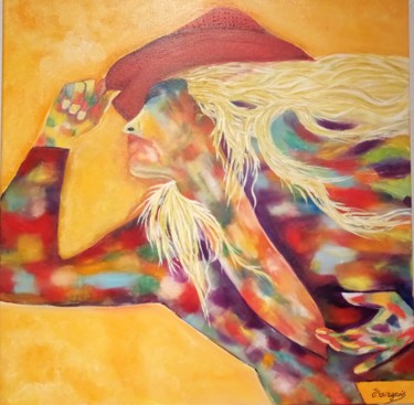 Peinture intitulée "EMMA" par Josette Bourgeois, Œuvre d'art originale, Huile