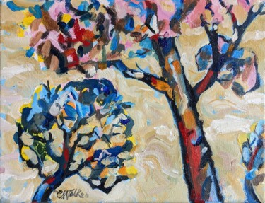 Painting titled "Taste the Warm Air…" by Christopher Walker, Original Artwork, Oil Mounted on Wood Stretcher frame