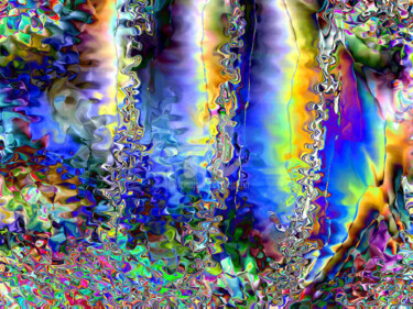Digital Arts titled "Espace chimérique un" by Cj Perin, Original Artwork, Digital Painting