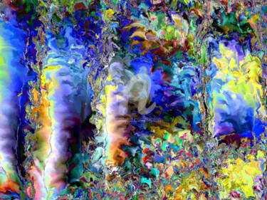 Digital Arts titled "Espace chimérique d…" by Cj Perin, Original Artwork, Digital Painting