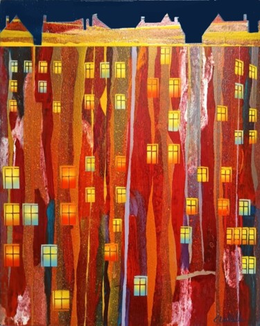 TRANSPARENCES 01 Peinture intitulée "TRANSPARENCES 01" par Bernard Ambielle, Œuvre d'art originale, Huile